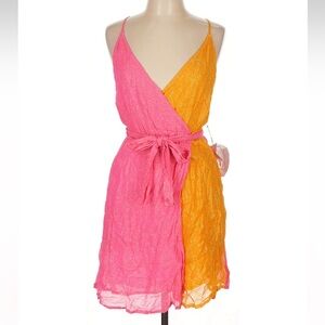 Sundress NWT Pink and Orange Mini Dress size L